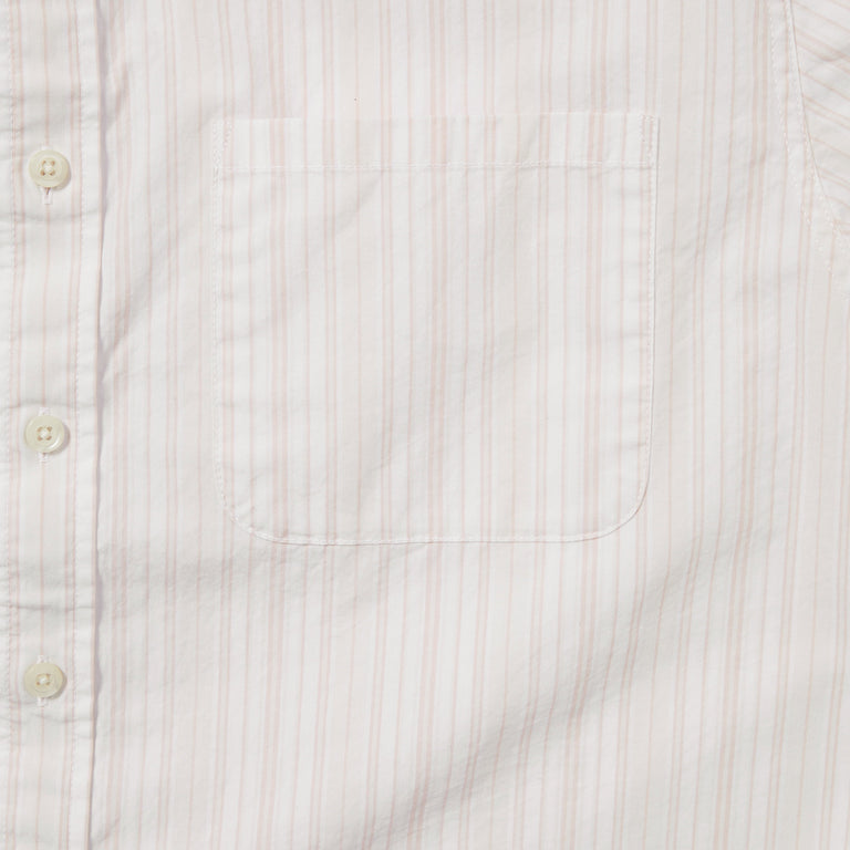 thisisneverthat	Striped Short Sleeve Shirt - M / White - 4