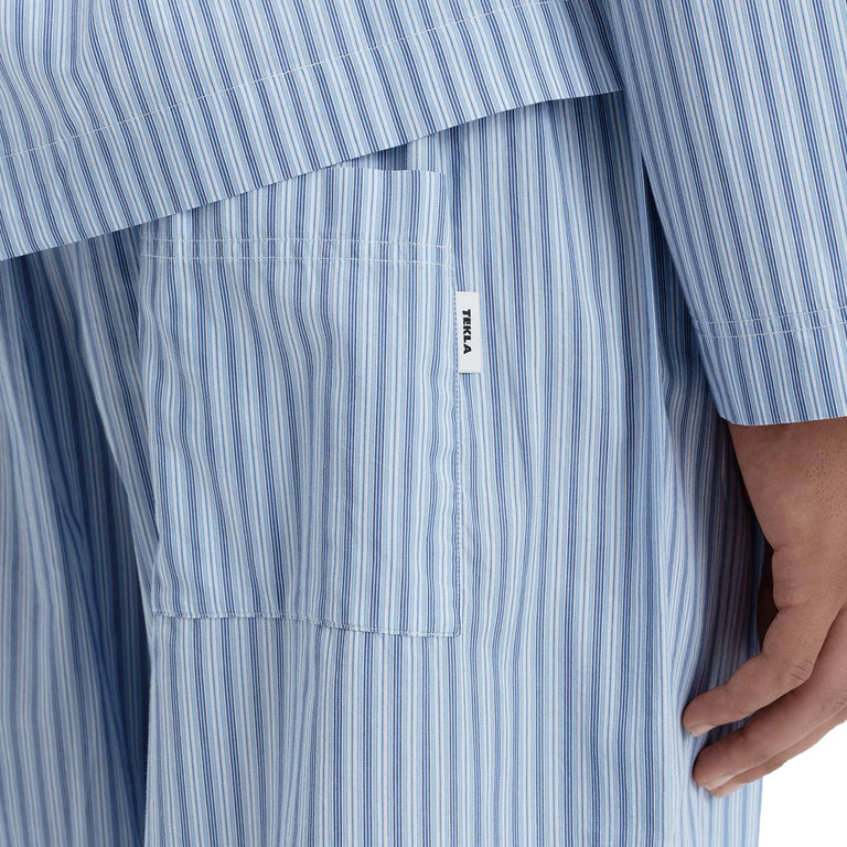 Tekla Fine Twill Sleepwear Pants - L / Cooper Stripes - 4