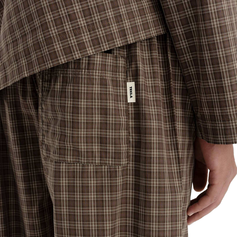 Tekla Fine Twill Sleepwear Pants - L / Serra Checks - 4