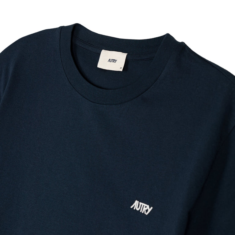 Autry Embroidered Logo Tee - M / Blue - 2