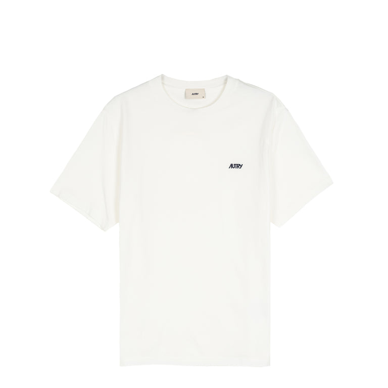 Autry Embroidered Logo Tee - M / White
