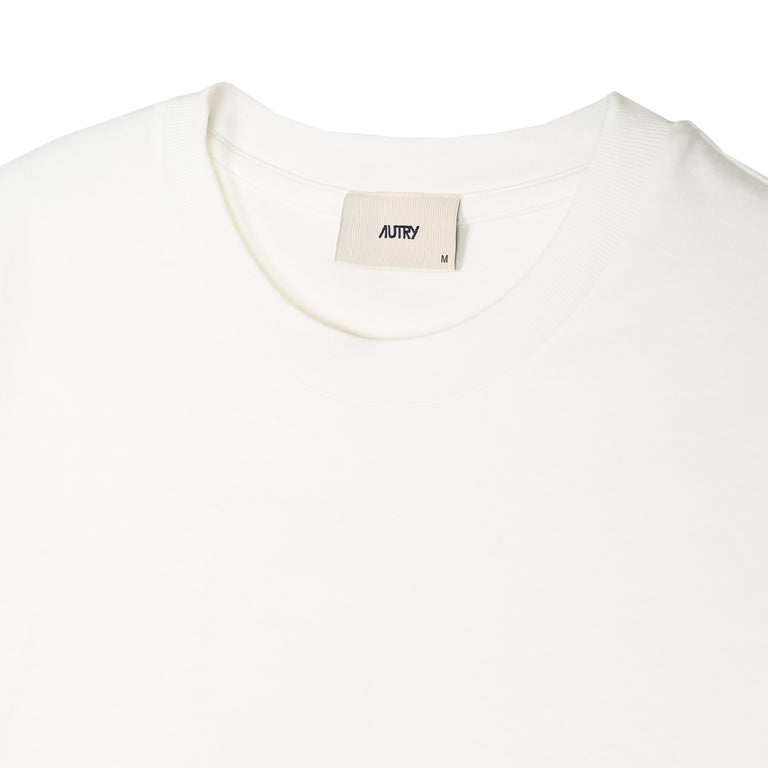 Autry Embroidered Logo Tee - XL / White - 2