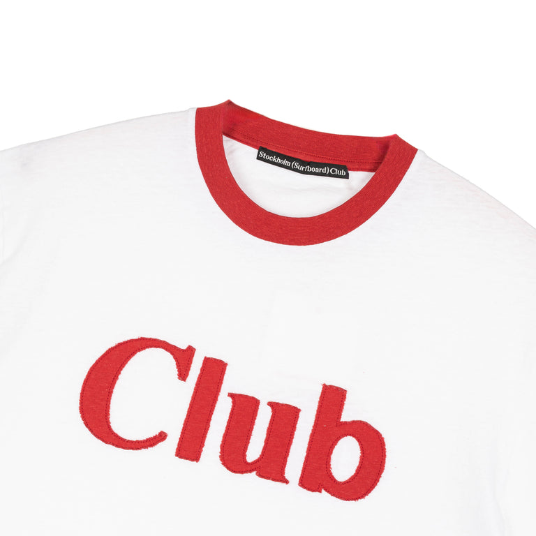 Stockholm Surfboard Club Ringer T-Shirt - XXL / White - 2