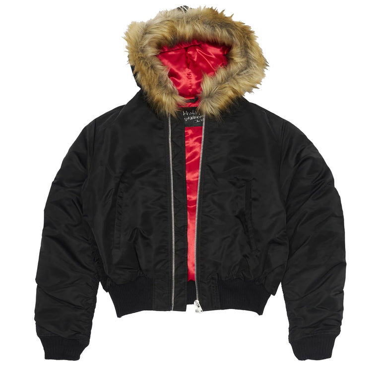 Stockholm Surfboard Club Hooded Bomber Jacket - XL / Black - 3