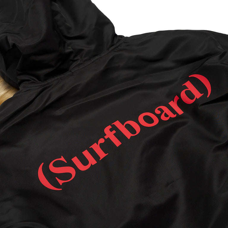 Stockholm Surfboard Club Hooded Bomber Jacket - XL / Black - 5
