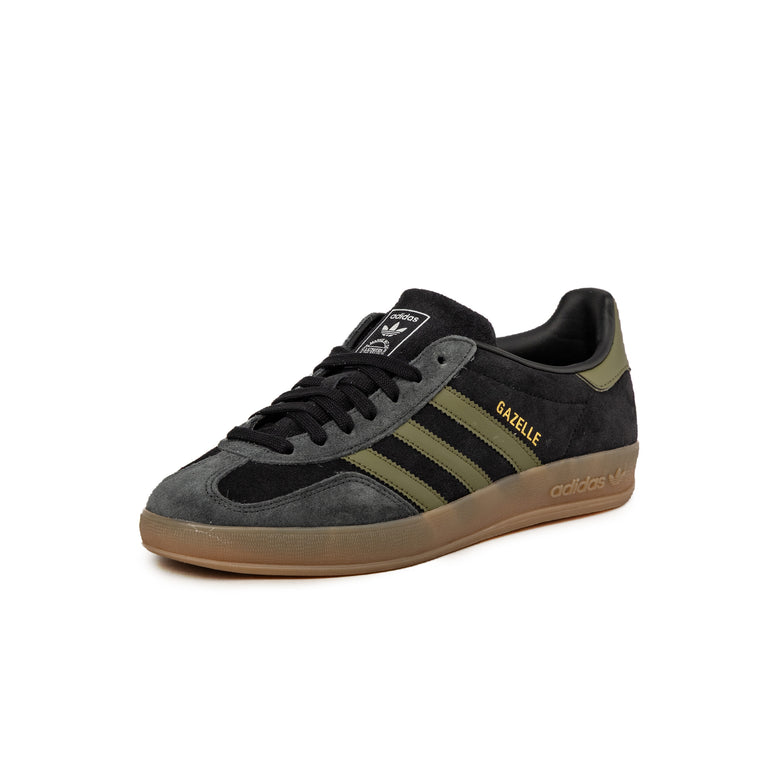 Adidas Gazelle Indoor - 43 1/3 / Core Black / Focus Olive / Carbon - 4