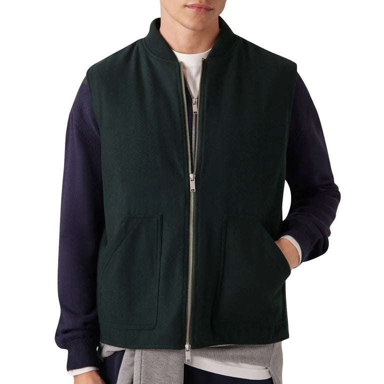 Autry Felt Vest - M / Dark Green - 4