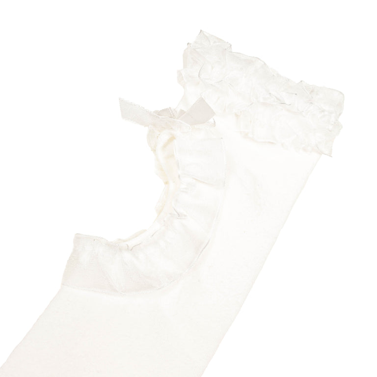 Vans	x Metagirl Ruffle Knee High Sock - S / White - 2