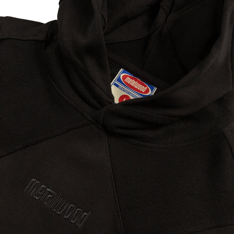 Metalwood Diamond Terry Hooded Sweatshirt - XXL / Black - 3