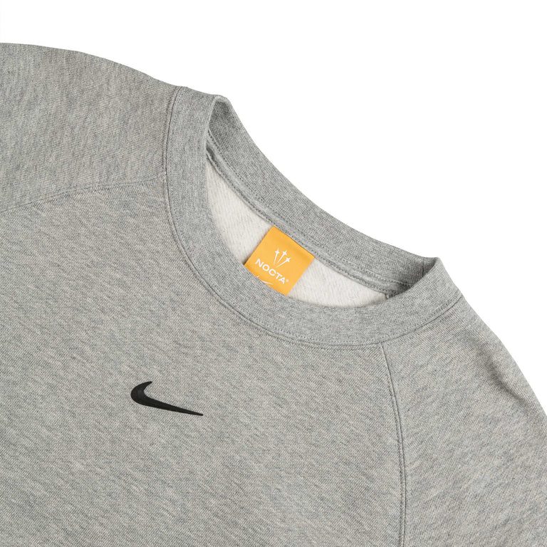 Nike	x Nocta Fleece CS Crew - XXL / Dark Grey Heather / Black - 4