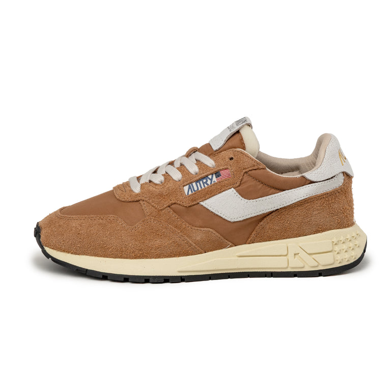 Autry Reelwind Low *Nylon / Cracked Leather* - 46 / White / Brnsug
