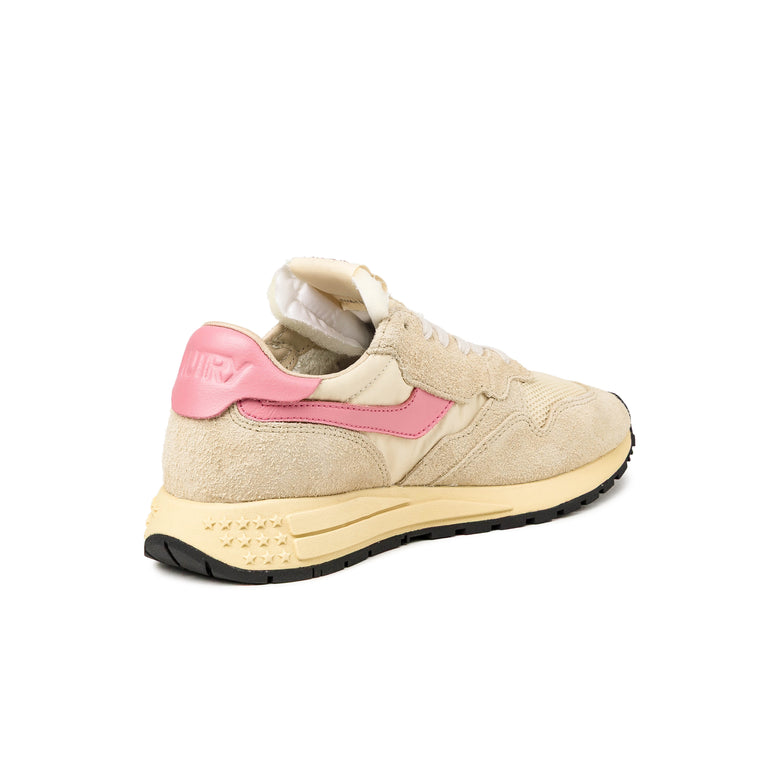 Autry Reelwind Low W *Suede / Net* - 36 / Ecru / Geranium Pink - 3