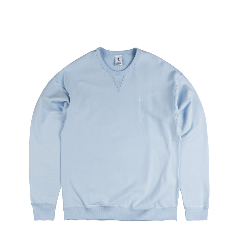 Nike	Solo Swoosh Fleece Crewneck - XL / Celestine Blue / White
