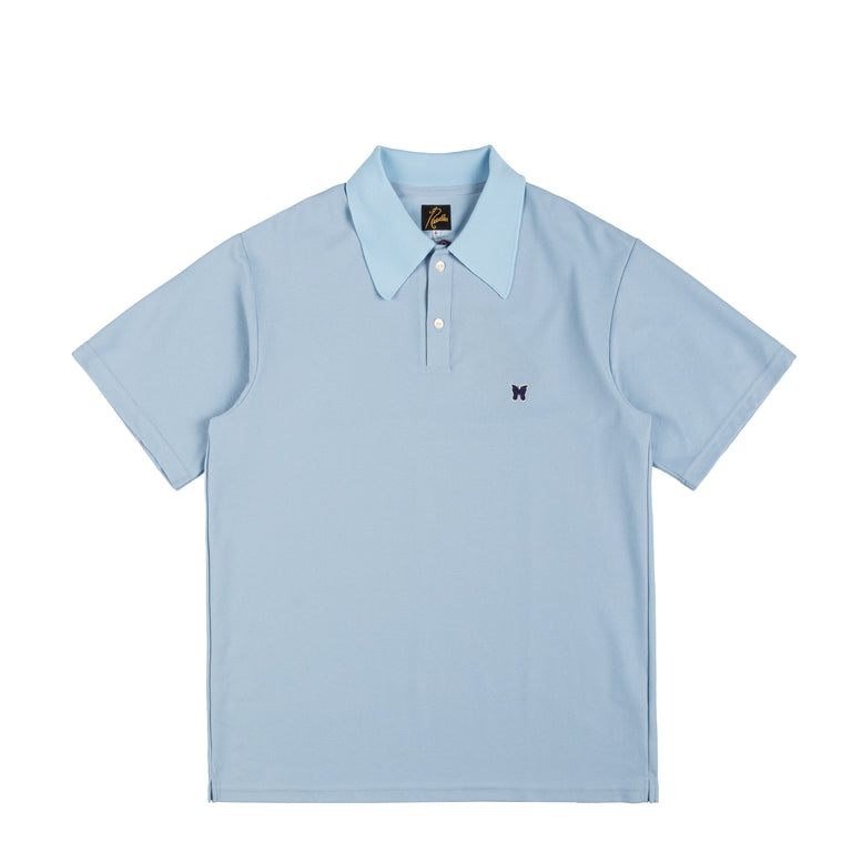 Needles Polo Shirt - Poly Pique - M / Sax
