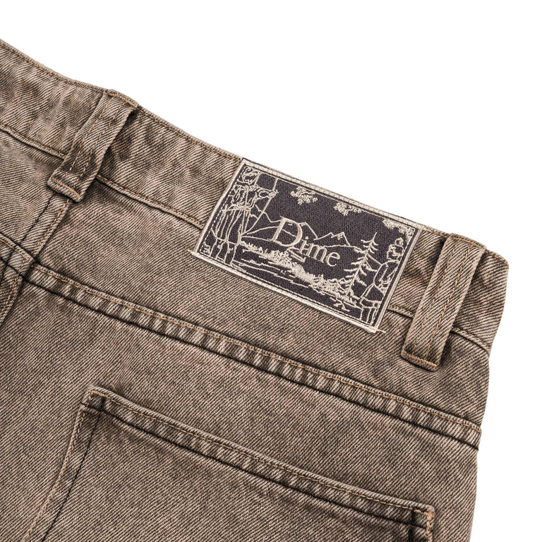 Dime Classic Baggy Denim Pants - 30 / Dipped Sandblasted Brown - 4