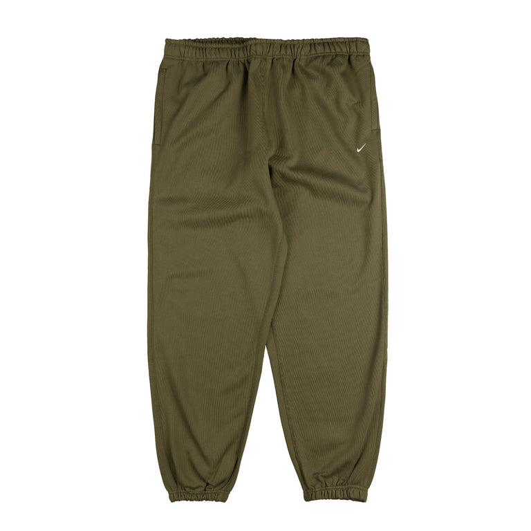 Nike	Solo Swoosh Cuffed Fleece Pants - L / Medium Olive / Medium Olive / White
