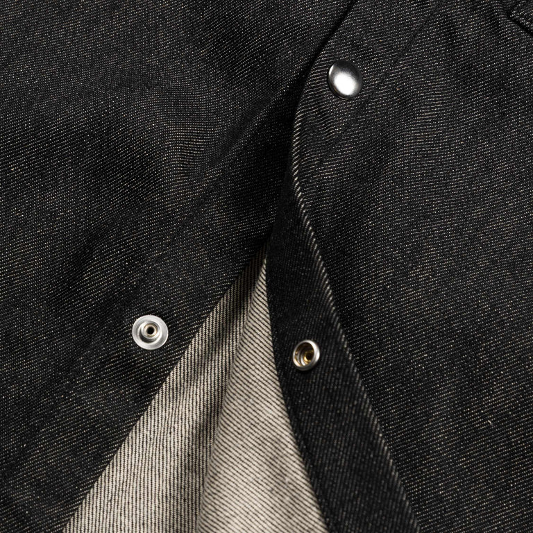 Courreges 2-Pocket Denim Overshirt - 48 / Black - 4