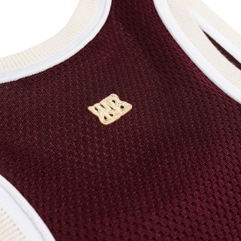 Wales Bonner Rio Tank Top - XL / Bordeaux - 3