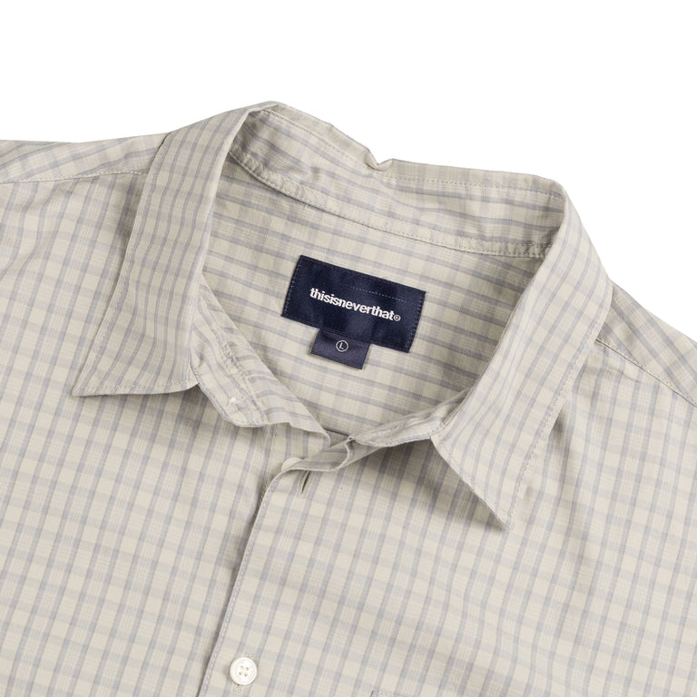 thisisneverthat	Check Shirt - S / Stone - 3