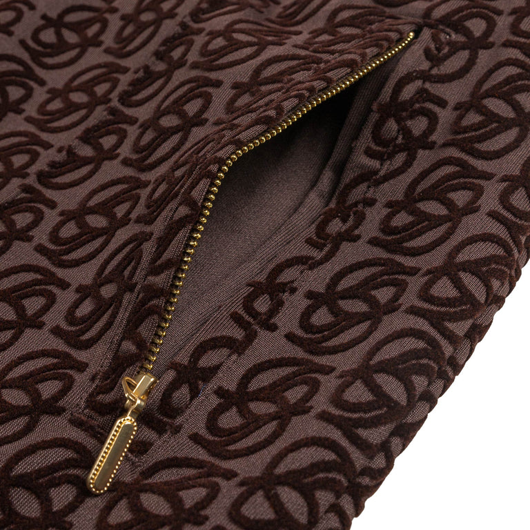 Drole de Monsieur La Track Pants Monogramme - S / Dark Brown - 4