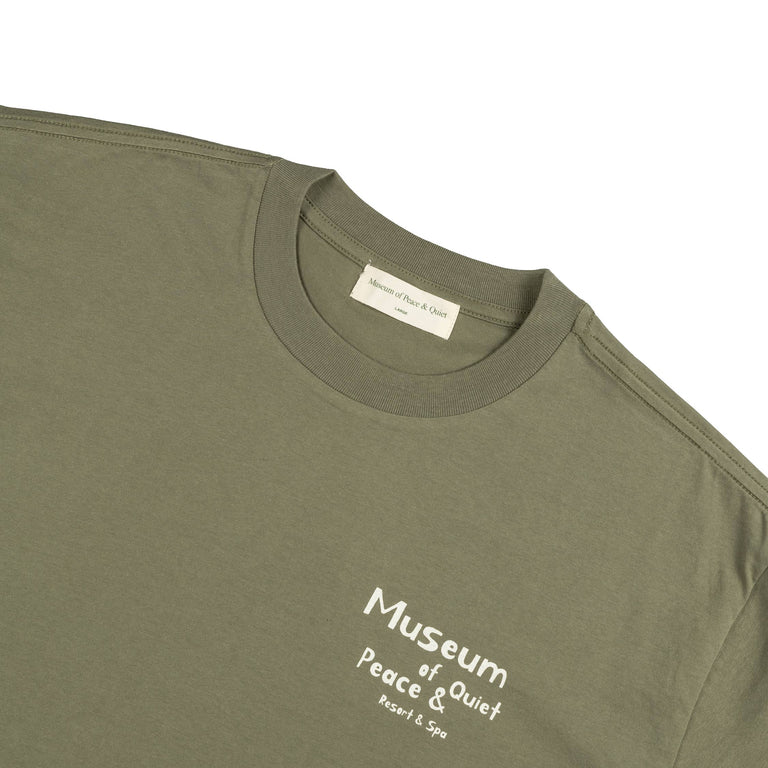 Museum of Peace & Quiet Mopq Resort T-Shirt - S / Olive - 3