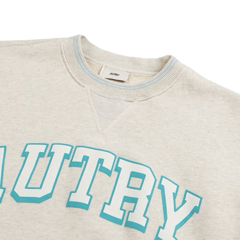 Autry Heavy Jersey Sweatshirt - S / Melange / Sky - 2