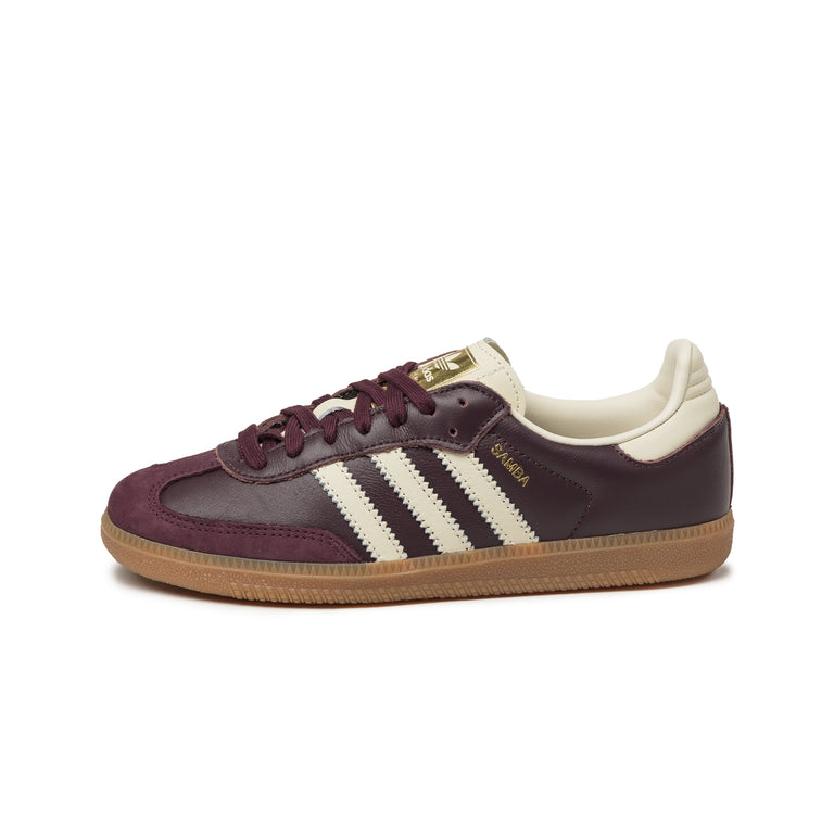 Adidas Samba OG W - 38 / Maroon / Crew White / Gold Metallic
