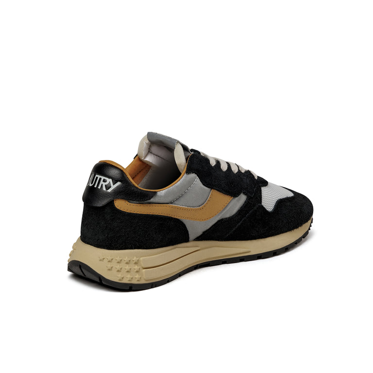Autry Reelwind Low *Hairy Suede / Nylon* - 40 / Carbon / Silver / Orange - 3