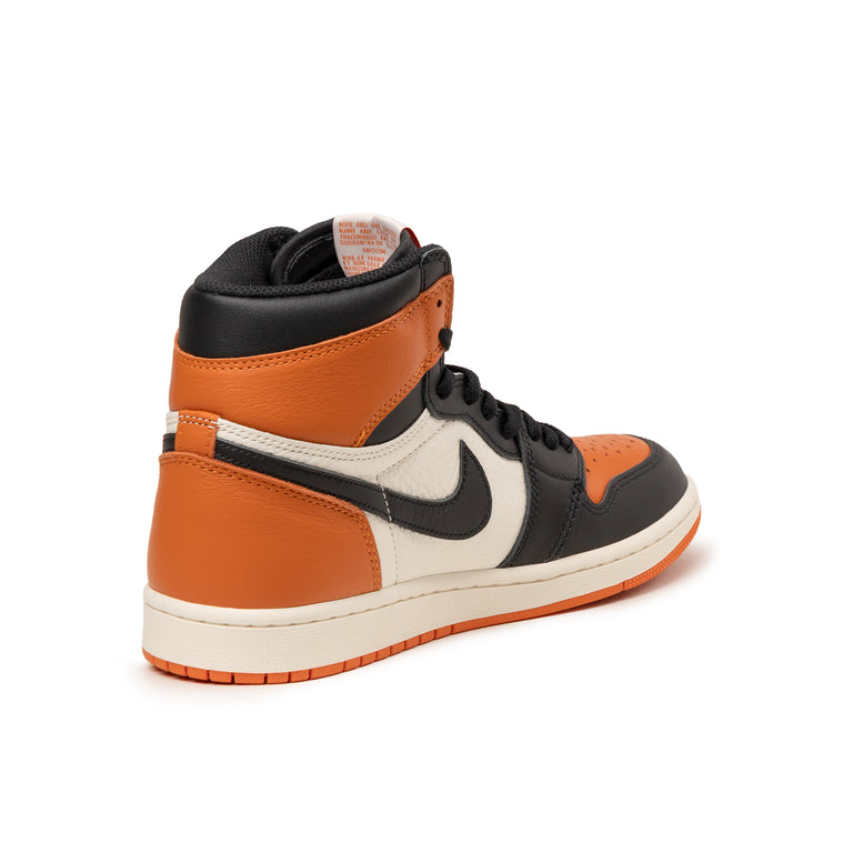 Nike Air Jordan 1 Retro High OG *Shattered Backboard* - 37.5 / Black / Black / Sail / Starfish - 7