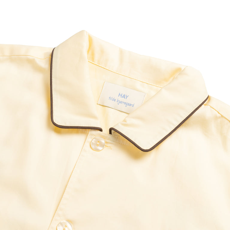 HAY Outline Pyjama L/S Shirt - M-L / Soft Yellow - 3