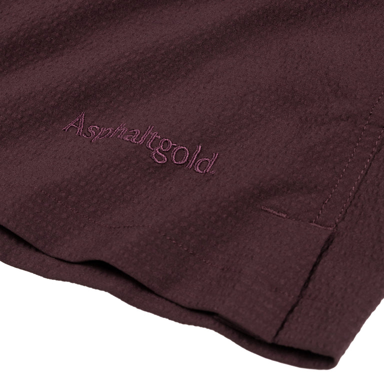 Asphaltgold Essential Track Shorts - S / Dark Bordeaux - 6