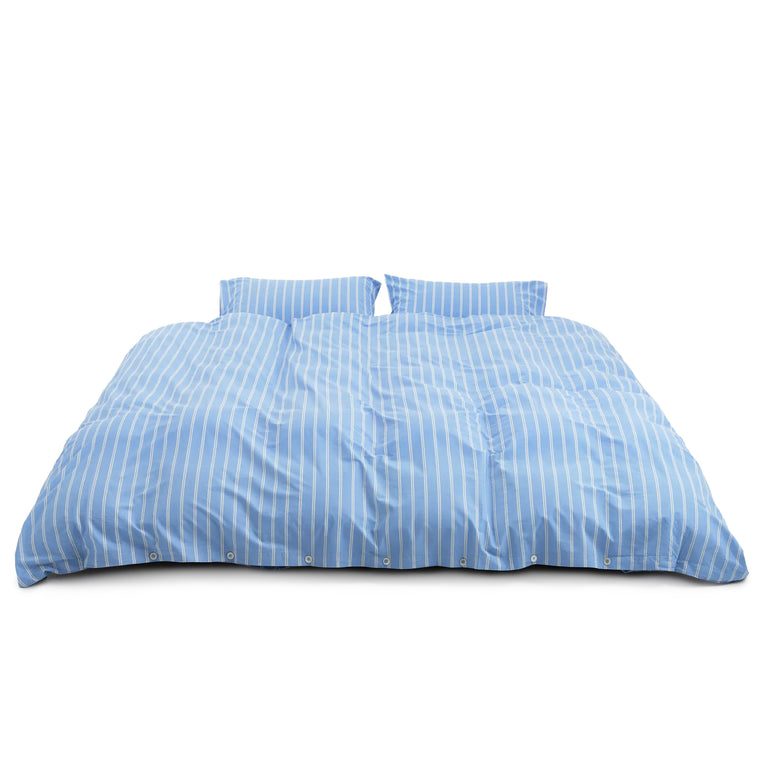 Tekla Duvet Cover - 240 x 220cm / Island Blue Stripes - 3