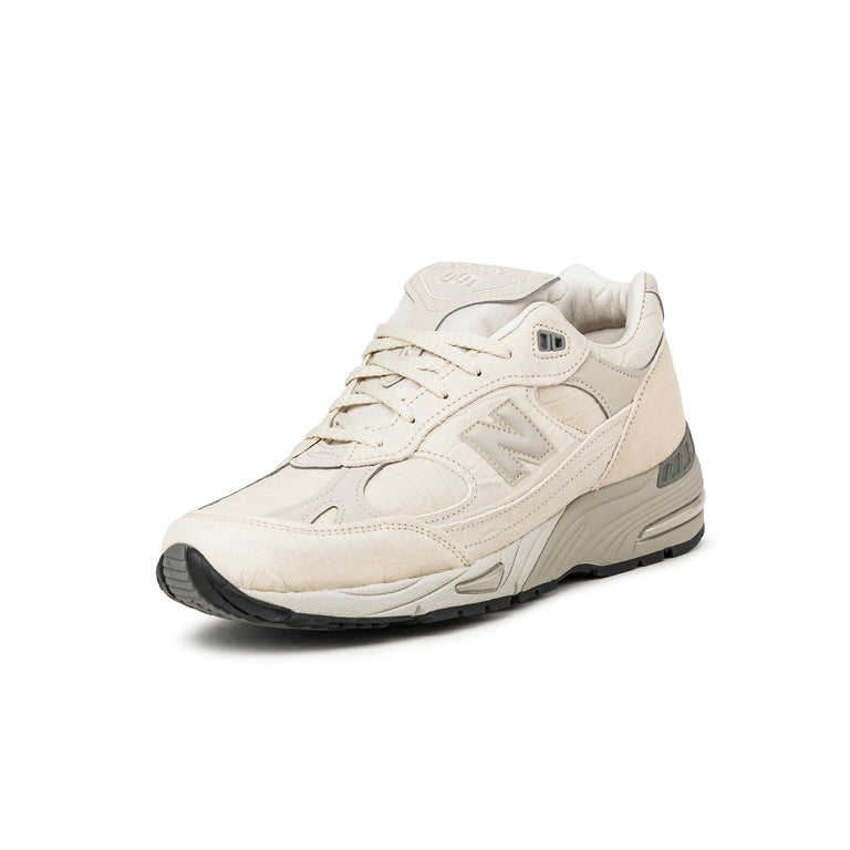 New Balance 991 v1 *Made in England* *Snakeskin* - 40.5 / Oyster Gray / Pistachio Shell / French Oak - 5