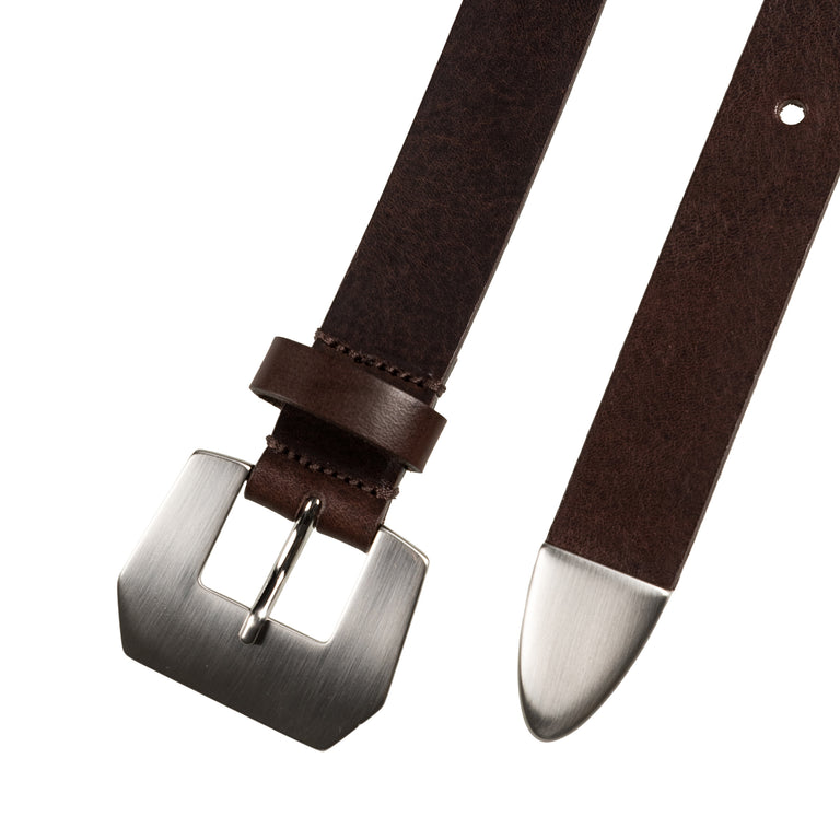 Molebo Futuristic Western Belt - 90 / Brown - 2