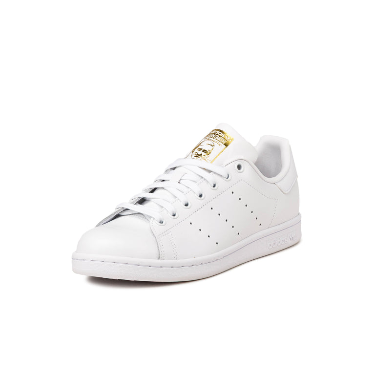 Adidas Stan Smith - 40 2/3 / Footwear White / Footwear White / Gold Metallic - 5