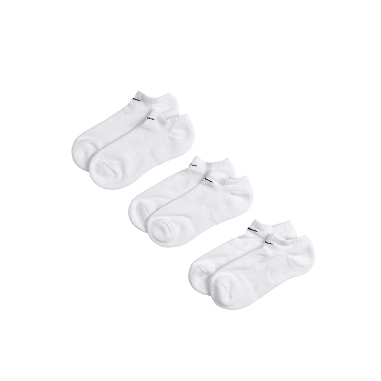 Nike Everyday Cushioned Short Crew Socks 3 Pack - M / White / Black
