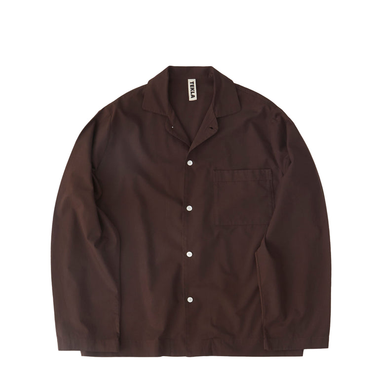 Tekla Pyjamas Shirt - S / Coffee - 1