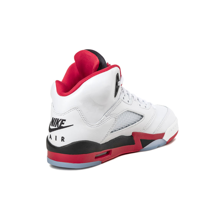 Nike Air Jordan 5 Retro *Fire Red* *GS* - 38.5 / White / Fire Red / Black - 3