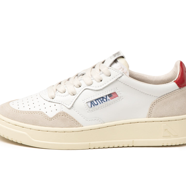 Autry Medalist W *Leather / Suede* - 35 / White / Red
