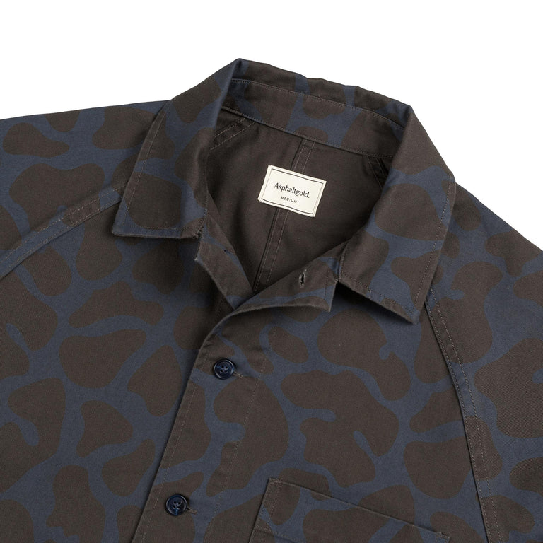 Asphaltgold Overshirt Animal Print - XL / Blue / Phantom - 2