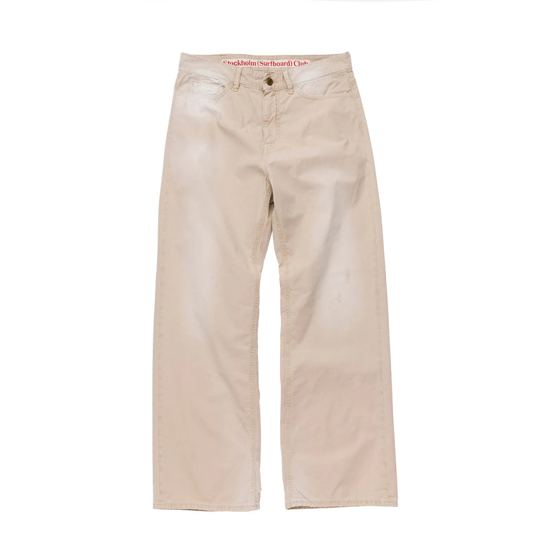 Stockholm Surfboard Club Ralf 5-Pocket Chino Trousers - XL / Beige
