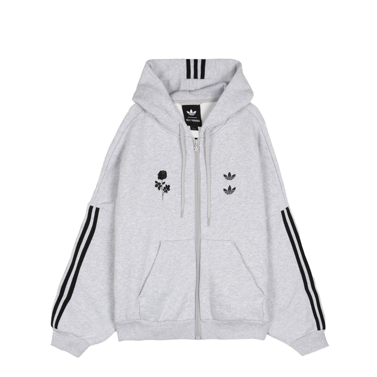 Adidas x Willy Chavarria Full-Zip Hoodie - L / Light Grey Heather - 2