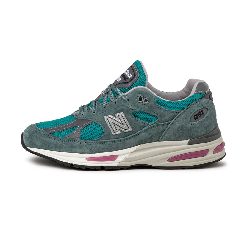 New Balance 991 v2 *Made in England* - 37.5 / Porcelain Green / Trooper / Silver

