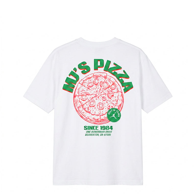 Nike Jordan Pizza Tee - L / White / Infrared 23
