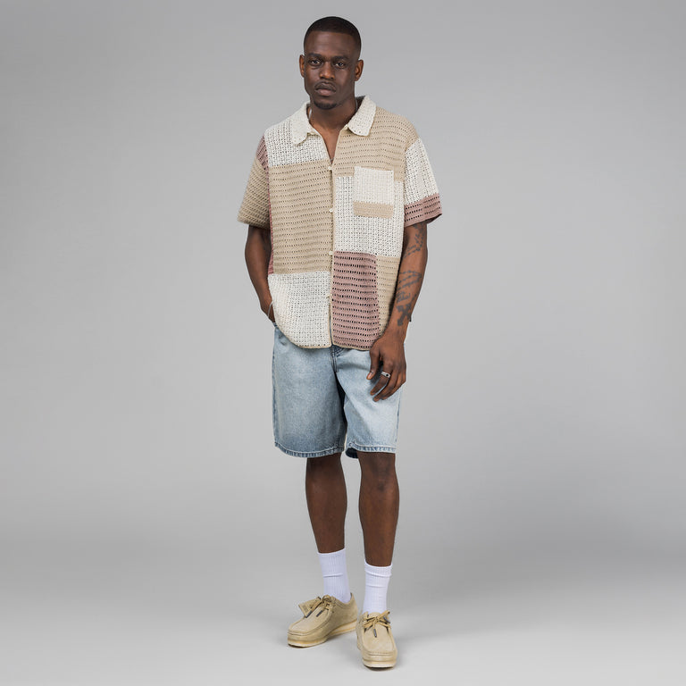 thisisneverthat Block Crochet Knit Shirt - S / Ivory - 2