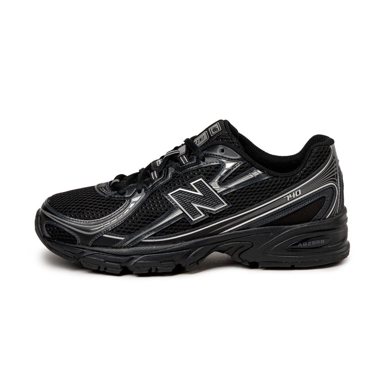 New Balance 740 - 38 / Black / Silver Metallic
