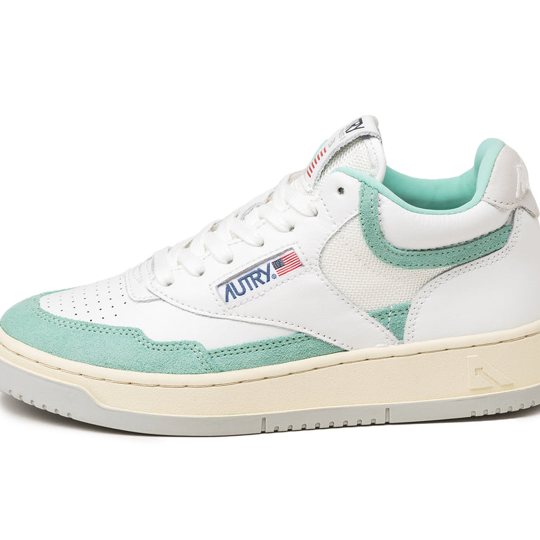 Autry Open Mid W - 36 / White / Acquamarine
