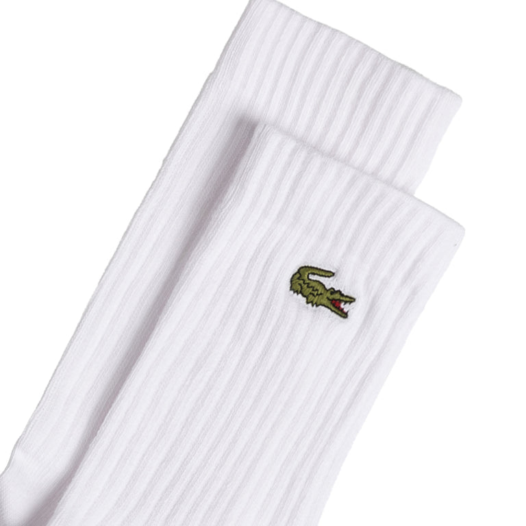Lacoste High Cut Socks 3-Pack - 43-46 / White - 2