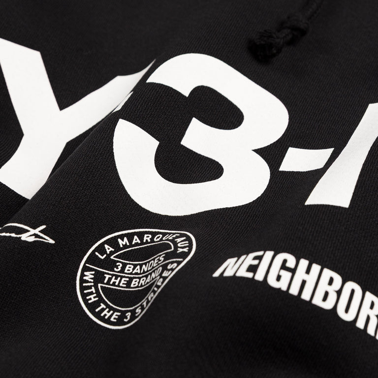 Adidas Y-3 x NBHD Graphic Hoodie - S / Black - 3