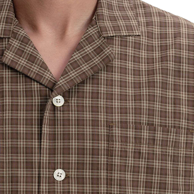 Tekla Fine Twill Long-Sleeved Sleepwear Shirts - L / Serra Checks - 2